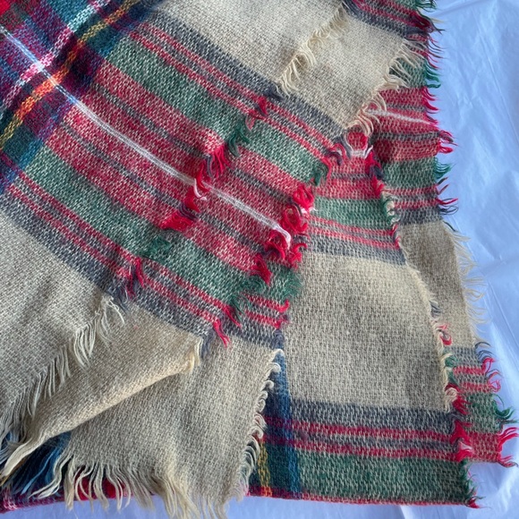 Plaid Scarf Set Blanket Oversized Long One Size - Picture 5 of 13
